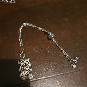 Silver Tarot Card Adjustable Bracelet